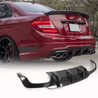 Mercedes C-class W204 2007-2015 Rear Bumper Diffuser V3 for AMG SD/Coupe 2012-2014 Carbon photo 1