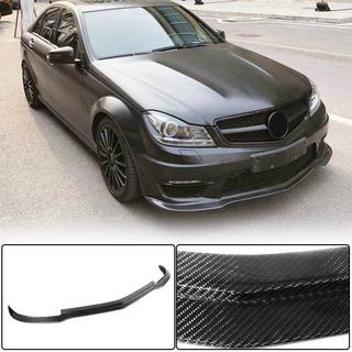 Front Bumper Lip V2 Overlay (for AMG 2012-2014, Dry Carbon) photo 1