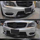 Mercedes C-class W204 2007-2015 Front Bumper Lip V3 Overlay (for AMG 2012-2014, Carbon) photo 3