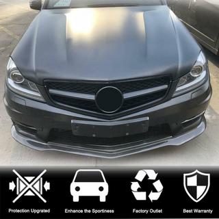 Front Bumper Lip V3 Overlay (for AMG 2012-2014, Carbon) photo 2
