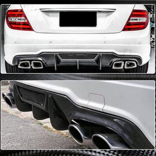 Rear Bumper Diffuser V4 (for AMG SD/Coupe 2012-2014, Carbon) photo 3