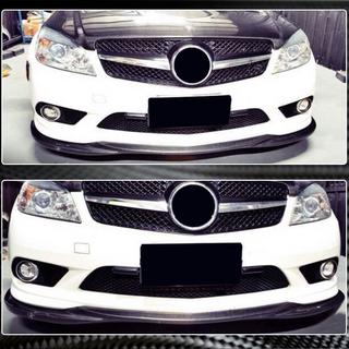 Front Bumper Lip Spoiler (for AMG-Line 2008-2011, Carbon) photo 3