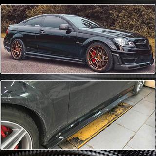 Side Skirts (for AMG SD, Carbon) Mercedes C-class W204 2007-2015 photo 3