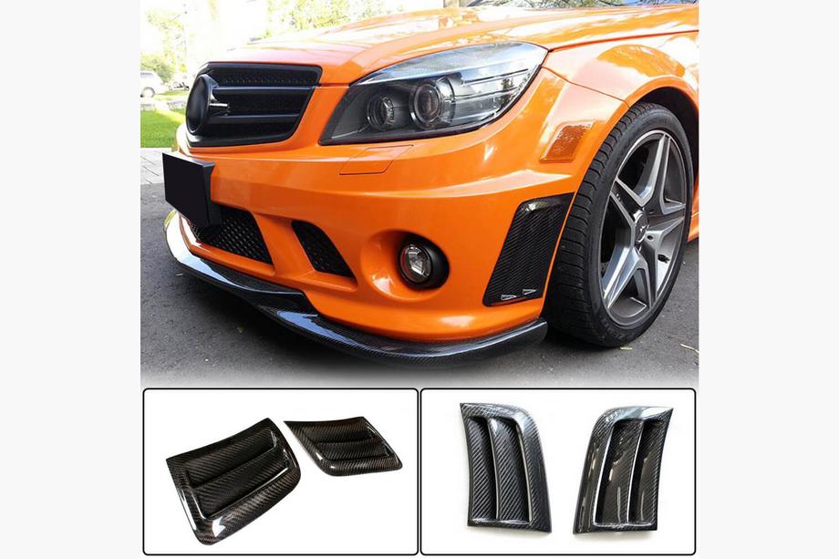 Mercedes C-class W204 2007-2015 Carbon Front Bumper Covers for C63 AMG Sedan 2008-2011 Photo 1