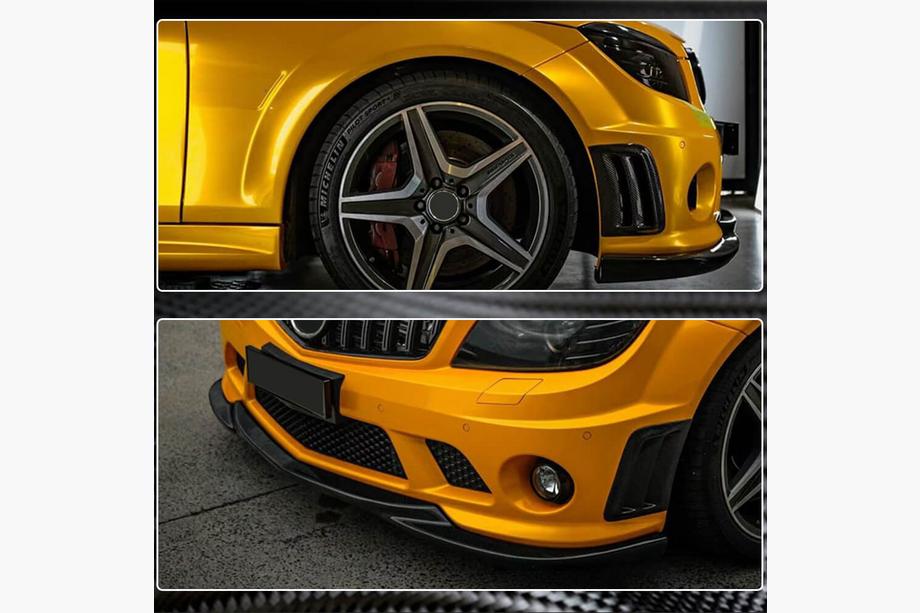 Mercedes C-class W204 2007-2015 Carbon Front Bumper Covers for C63 AMG Sedan 2008-2011 Photo 4