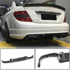 Mercedes C-class W204 2007-2015 Rear Bumper Diffuser V2 (for AMG SD 2008-2011, Carbon) photo 2