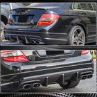 Mercedes C-class W204 2007-2015 Rear Bumper Diffuser V2 (for AMG SD 2008-2011, Carbon) photo 4