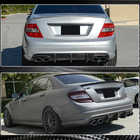Mercedes C-class W204 2007-2015 Rear Bumper Diffuser V2 (for AMG SD 2008-2011, Carbon) photo 5