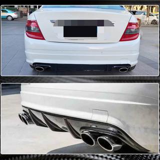 Rear Bumper Diffuser V3 for AMG SD 2008-2011 Carbon photo 4