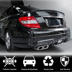 Mercedes C-class W204 2007-2015 Rear Bumper Diffuser V4 (for AMG SD 2008-2011, Carbon) photo 2