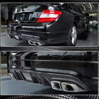 Mercedes C-class W204 2007-2015 Rear Bumper Diffuser V4 (for AMG SD 2008-2011, Carbon) photo 3