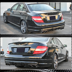 Mercedes C-class W204 2007-2015 Rear Bumper Diffuser V4 (for AMG SD 2008-2011, Carbon) photo 4