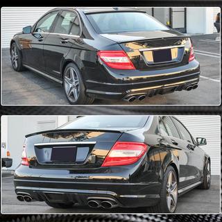 Rear Bumper Diffuser V4 (for AMG SD 2008-2011, Carbon) photo 4