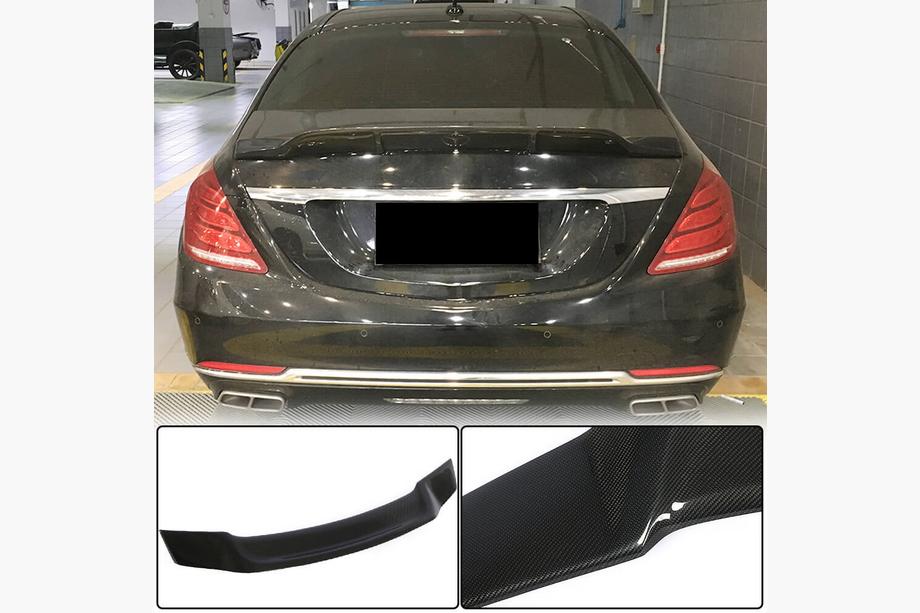 Mercedes S-class W222 2013-2022 Spoiler V3 (Carbon) Image