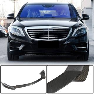 Front Bumper Lip Spoiler (for AMG-Line 2014-2017, Carbon) photo 1
