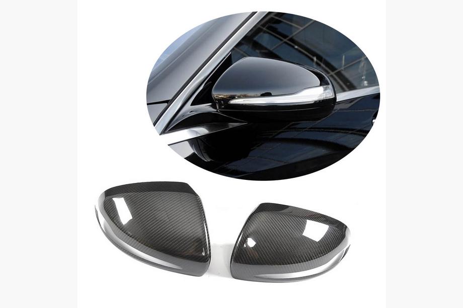 Mercedes S-class W222 2013-2022 Mirror Covers V1 (2014-2017, Carbon) Image