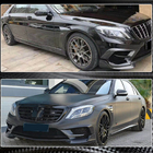 Mercedes S-class W222 2013-2022 Front bumper extensions V1 for S63 AMG 2014-2017 Carbon photo 4