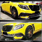 Mercedes S-class W222 2013-2022 Front bumper extensions V1 for S63 AMG 2014-2017 Carbon photo 5