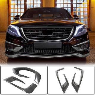 Front bumper extensions V1 for S63 AMG 2014-2017 Carbon photo 1