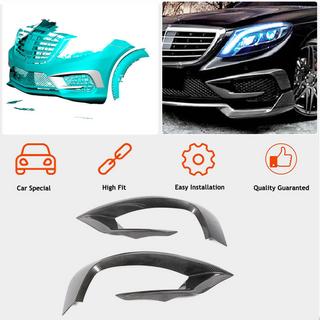 Front bumper extensions V1 for S63 AMG 2014-2017 Carbon photo 2