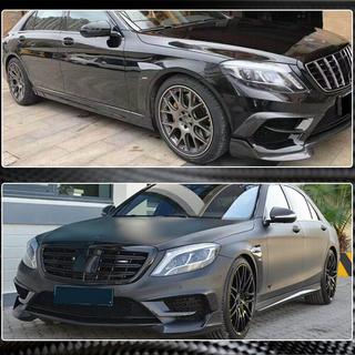 Front bumper extensions V1 for S63 AMG 2014-2017 Carbon photo 4