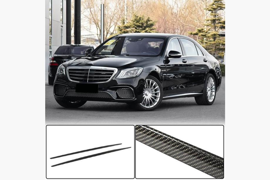 Mercedes S-class W222 2013-2022 Side Skirts (for S63 AMG 2014-2017, Carbon) Image