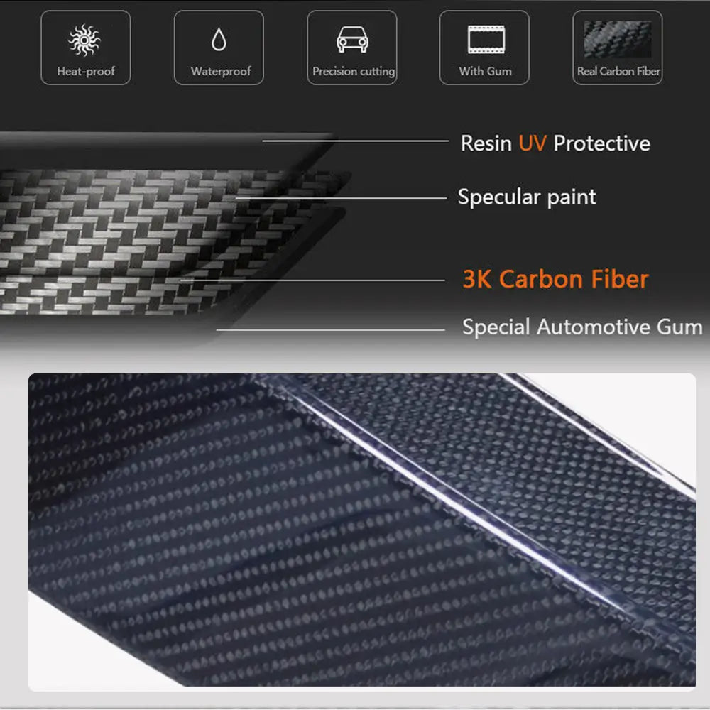 Front Bumper Lip Spoiler (for AMG-Line 2018-2022, Carbon) photo 4