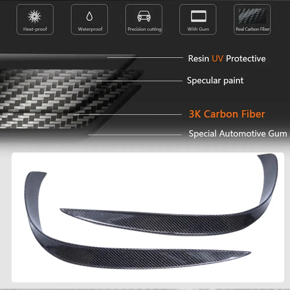 Front Bumper Extensions V2 for S63 AMG 2014-2017 Carbon photo 4