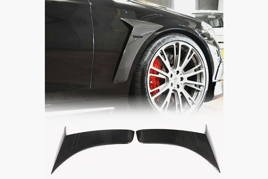 Mercedes S-class W222 2013-2022 Carbon Front Fender Covers (2014-2017) Image