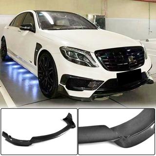 Front Bumper Lip Spoiler (for S63 AMG 2014-2017, Carbon) photo 1