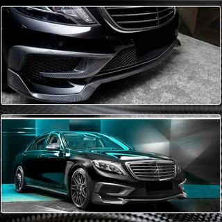 Front Bumper Lip Spoiler (for S63 AMG 2014-2017, Carbon) photo 3