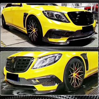 Front Bumper Lip Spoiler (for S63 AMG 2014-2017, Carbon) photo 4