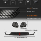 Mercedes S-class W222 2013-2022 Rear bumper diffuser with exhaust tips (for S63 AMG 2014-2017, Carbon) photo 6