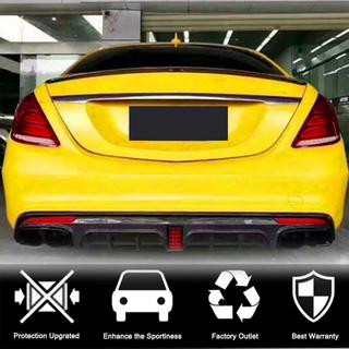 Rear bumper diffuser with exhaust tips (for S63 AMG 2014-2017, Carbon) photo 3
