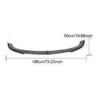 Mercedes E-class W212 2009-2016 Front Bumper Lip V2 for AMG-Line 2013-2016 Carbon photo 6