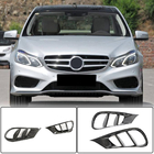 Mercedes E-class W212 2009-2016 Front bumper inserts (for AMG-Line 2013-2016, Carbon) photo 1