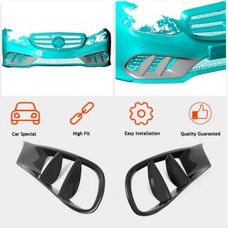 Front bumper inserts (for AMG-Line 2013-2016, Carbon) photo 2