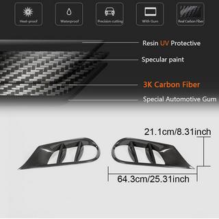 Front bumper inserts (for AMG-Line 2013-2016, Carbon) photo 4