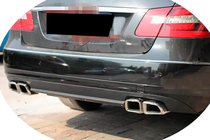 Mercedes E-class W212 2009-2016 Rear Bumper Diffuser (for Base SD 2010-2013, Carbon) photo 1
