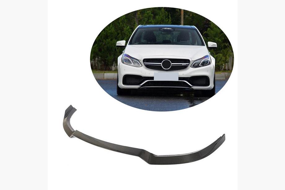 Mercedes E-class W212 2009-2016 Front bumper lip for E63 AMG 2013-2016 Carbon Image