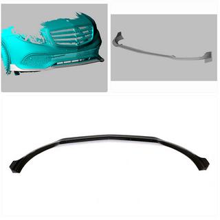 Front Bumper Lip Spoiler (for Base 2016-2019, Carbon) photo 2