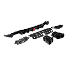 Mercedes E-class W213 2016-2023 Rear Bumper Diffuser with Tips V1 (for AMG/AMG-Line 2016-2019, Carbon) photo 2