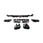 Mercedes E-class W213 2016-2023 Rear Bumper Diffuser with Tips V1 (for AMG/AMG-Line 2016-2019, Carbon) photo 3