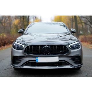 Front Bumper Lip Spoiler (for AMG-Line 2020-2023, Carbon) photo 1