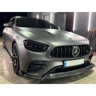 Front Bumper Lip Spoiler (for AMG-Line 2020-2023, Carbon) photo 4