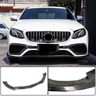 Mercedes E-class W213 2016-2023 Front Bumper Lip V1 for E63 AMG 2016-2019 Carbon photo 1