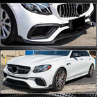 Mercedes E-class W213 2016-2023 Front Bumper Lip V1 for E63 AMG 2016-2019 Carbon photo 4