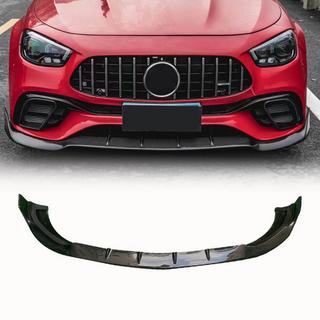 Front Bumper Lip Spoiler (for E63 AMG 2020-2023, Carbon) photo 1