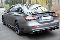 Mercedes E-class W213 2016-2023 Rear Bumper Diffuser for E63 AMG 2020-2023, Carbon photo 1