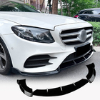 Mercedes E-class W213 2016-2023 Front Bumper Lip Spoiler (for AMG-Line / E43 AMG 2016-2019, Plastic) photo 1